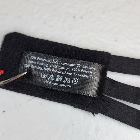 ANN Summers Black Strappy Cage Balconette with Cream/Nude Lace - Picture 12 of 12